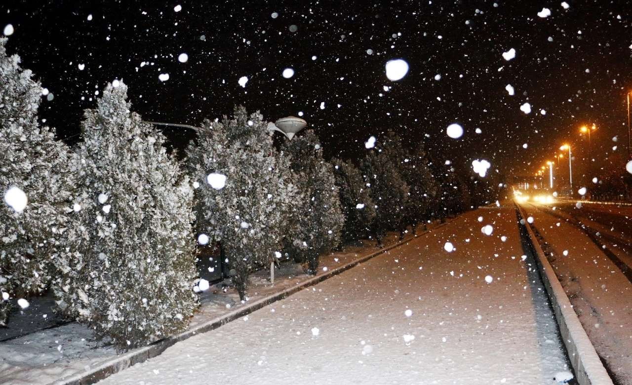 اولین برف زمستانی در شیراز به زمین نشست