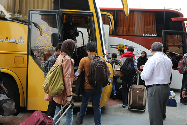 افزایش ۱۵۰ درصدی مسافران اتوبوس‌های بین‌شهری
