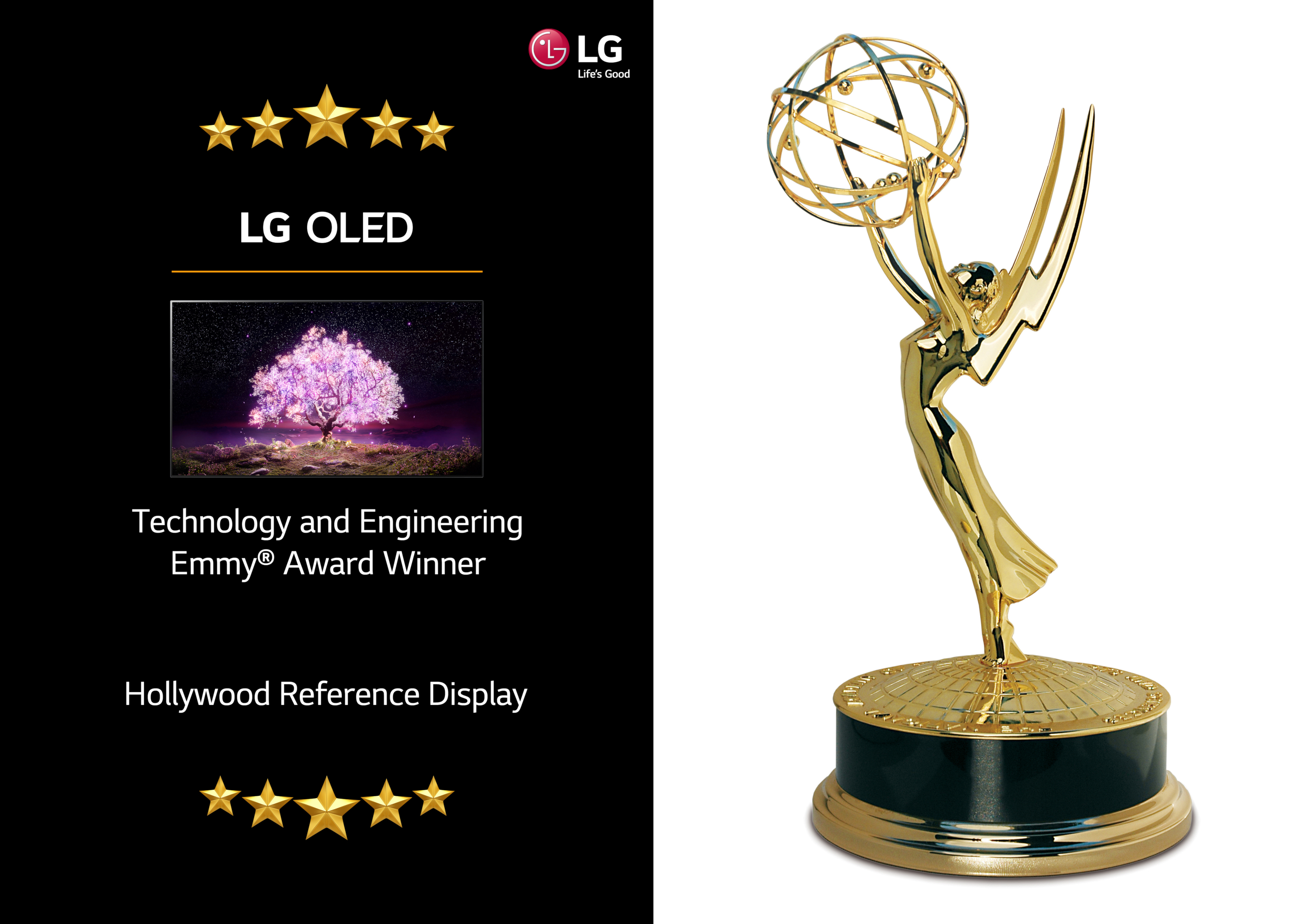 تلویزیون OLED ال‌جی برنده جایزه ویژه در ۷۲ امین مراسم سالیانه تکنولوژی و مهندسی EMMY AWARDS