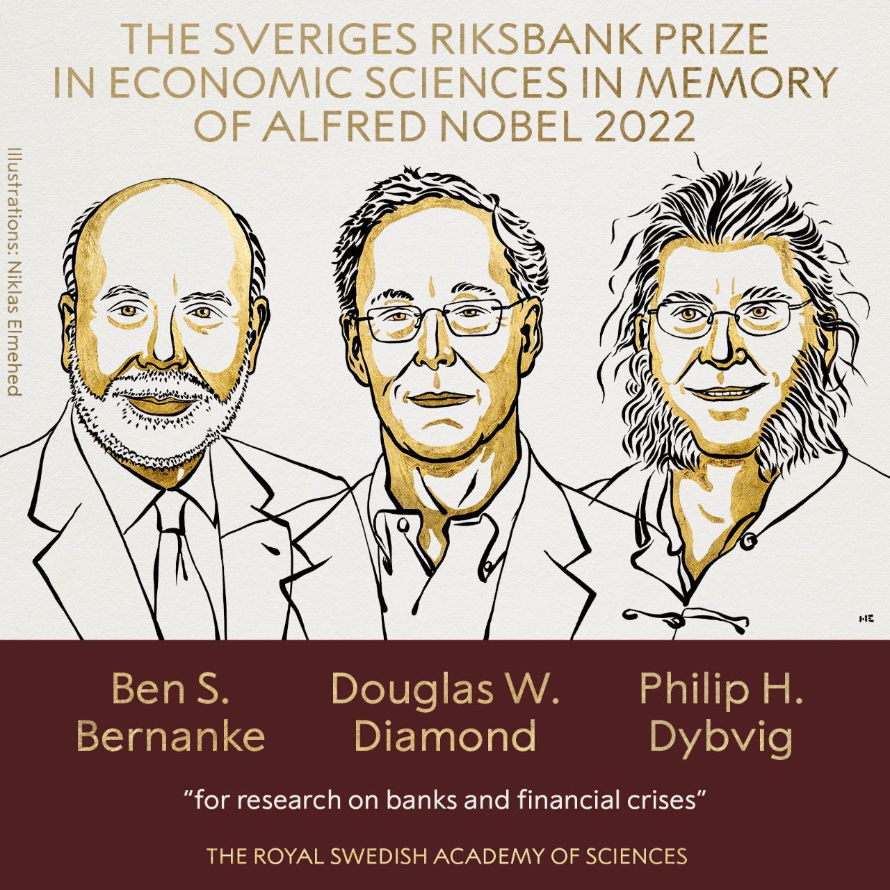 برنانکی، دایموند و دیبویگ برنده جایزه نوبل اقتصادی ۲۰۲۲ شدند