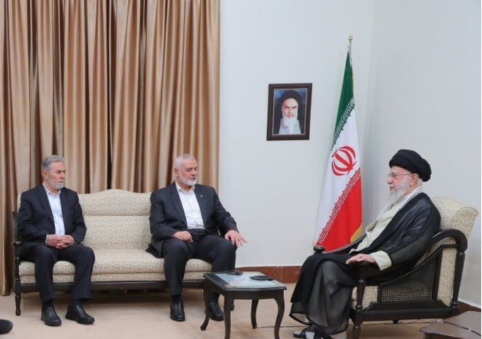 رئیس دفتر سیاسی حماس و دبیرکل جنبش جهاد اسلامی فلسطین با رهبر انقلاب دیدار کردند