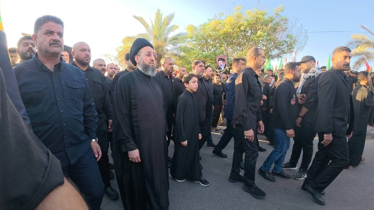 تشییع آیتاللهالعظمی سید علی خامنهای , تشییع امام شهید , تشییع رهبر شهید , بدرقه آقای شهید ایران , شهر نجف اشرف ,