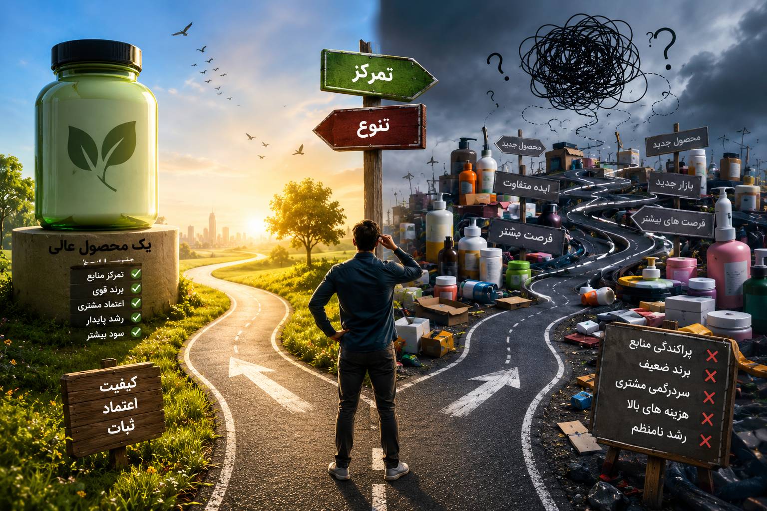 تمرکز روی یک محصول یا تنوع محصولات؛ کدام مسیر رشد کسب‌وکار است؟