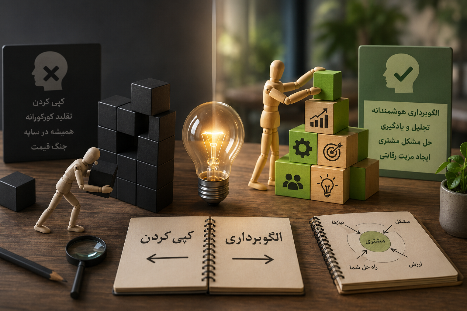 کپی کردن از رقبای موفق؛ یک استراتژی هوشمندانه یا اشتباهی پرهزینه؟