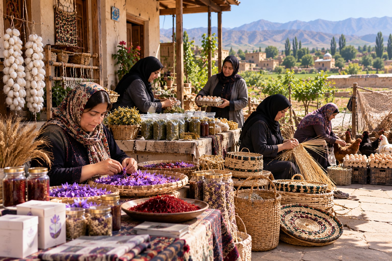 «شناسایی ظرفیت‌های بومی و توانمندسازی بانوان برای ایجاد اشتغال پایدار روستایی»